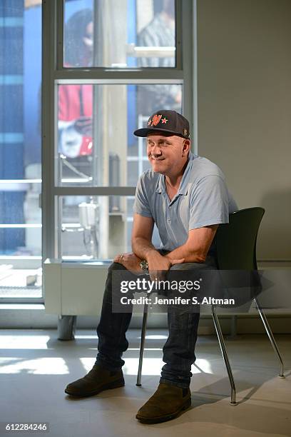 Actor and writer Mike O'Malley is photographed for Los Angeles Times on July 20, 2016 in New York City.