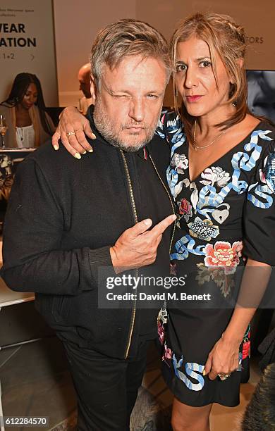 Rankin and Azzi Glasser attend the launch of "S&X Rankin", a new fragrance collaboration between photographer Rankin and fragrance designer Azzi...