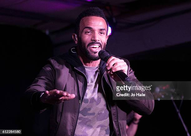 Craig David Meets Fans And Performs Songs From His New Album 'Following My Intuition' at HMV Oxford Street on October 3, 2016 in London, England.