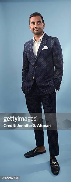 Actor/comedian Aziz Ansari is photographed for Los Angeles Times on July 18, 2016 in Brooklyn, New York.