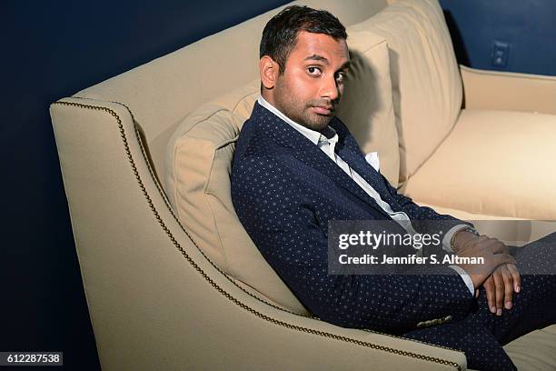 Actor/comedian Aziz Ansari is photographed for Los Angeles Times on July 18, 2016 in Brooklyn, New York. PUBLISHED IMAGE.