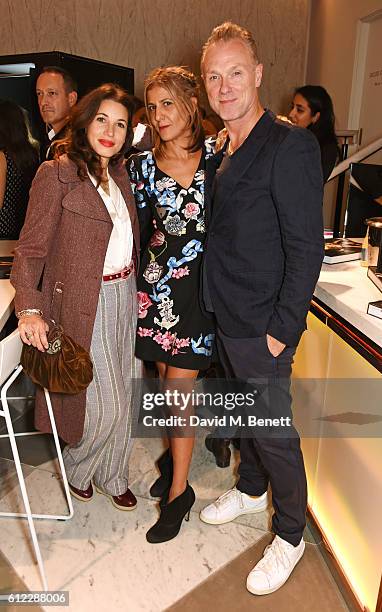 Lauren Kemp, Azzi Glasser and Gary Kemp attend the launch of "S&X Rankin", a new fragrance collaboration between photographer Rankin and fragrance...