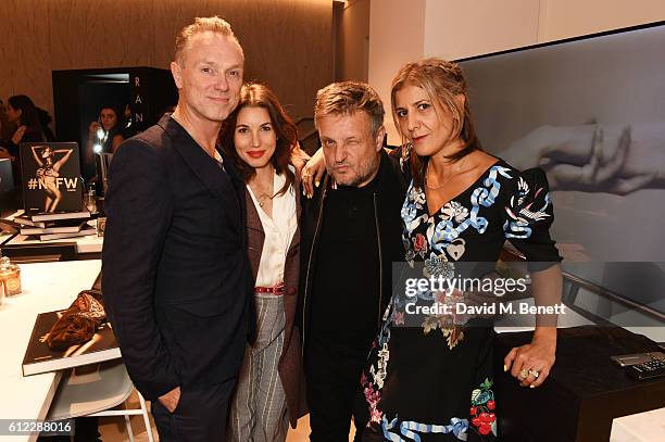 Gary Kemp, Lauren Kemp, Rankin and Azzi Glasser attend the launch of "S&X Rankin", a new fragrance collaboration between photographer Rankin and...