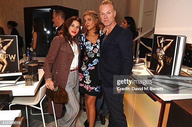 Lauren Kemp, Azzi Glasser and Gary Kemp attend the launch of "S&X Rankin", a new fragrance collaboration between photographer Rankin and fragrance...