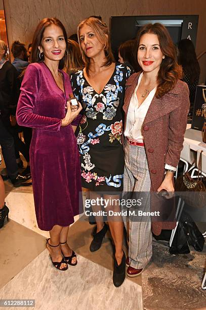 Yasmin Mills, Azzi Glasser and Lauren Kemp attend the launch of "S&X Rankin", a new fragrance collaboration between photographer Rankin and fragrance...