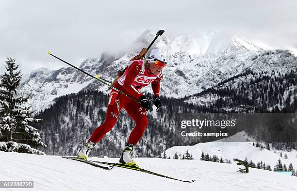 Tora BERGER NOR Norwegen Verfolgungsrennen Frauen Damen Biathlon Weltcup Hochfilzen Saison 2013 / 2014