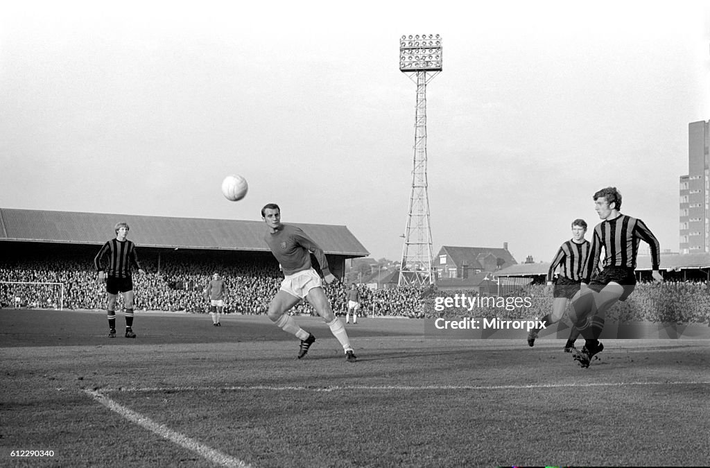Sport. Football: Ipswich v. Manchester City. Action from the match. November 1969 Z10531-001