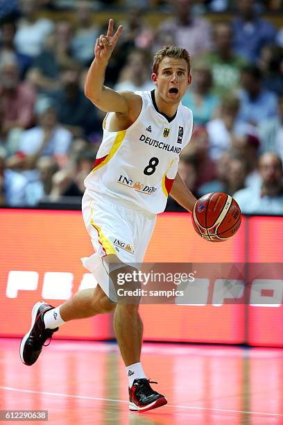 Heiko Schaffartzik Deutsche Basketball Nationalmannschaft : Testspiel Deutschland - Tschechien Basketball national team friendly match Germany -...