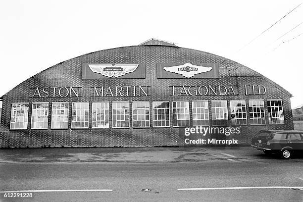 End of an Era. Aston Martin Close. Newport Pagnell after the announcement that the Aston Martin Company was to go into voluntary liquidation. Newport...