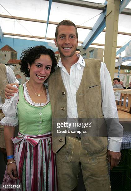 Gregg Berhalter and wife Rosalie during a visit to the Munich "Oktoberfest"