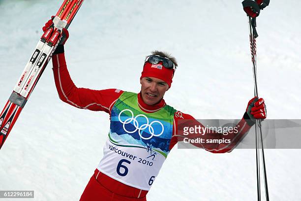 Olympiasieger Bill Demong USA Nordische Kombionation nordic combined large hill Olympische Winterspiele in Vancouver 2010 Kanada olympic winter games...