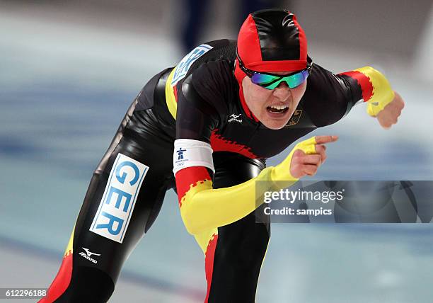 Silbermedaille fur Stephanie Beckert Olympische Winterspiele 2010 in Vancouver Eisschnelllauf Damen 5000m Richmond Olympic Hall Olympic Winter Games...