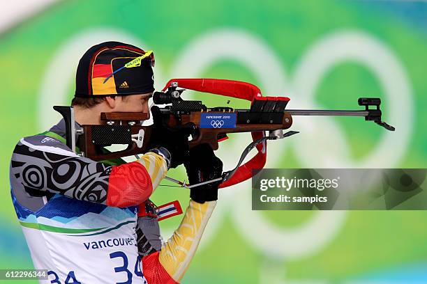 Arnd Peiffer GER Biathlon 10 KM Sprint Männner Olympische Winterspiele in Vancouver 2010 Kanada olympic winter games Vancouver 2010 canada