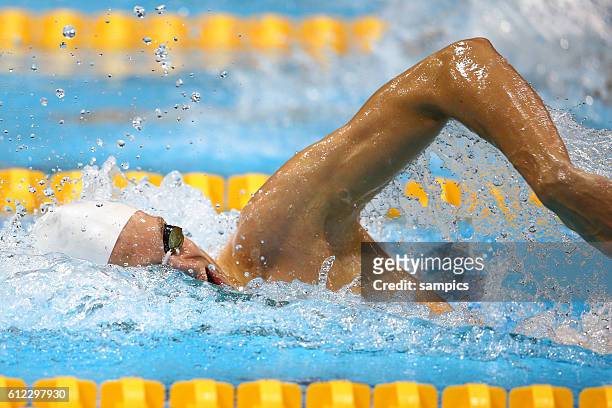 Olympiasieger olympic Champion Goldmedalist Gold Yannick Agnel FRA 200 Meter Freestyle Freistil Männer men Schwimmen Swimming Olympische Sommerspiele...