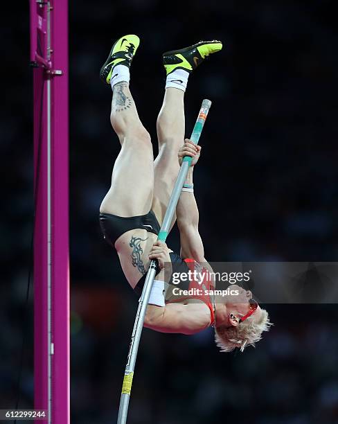 Stabhochsprung der Frauen Vole Vault women Martina Strutz GER Leichtathletik athletics Olympische Sommerspiele in London 2012 Olympia olympic summer...