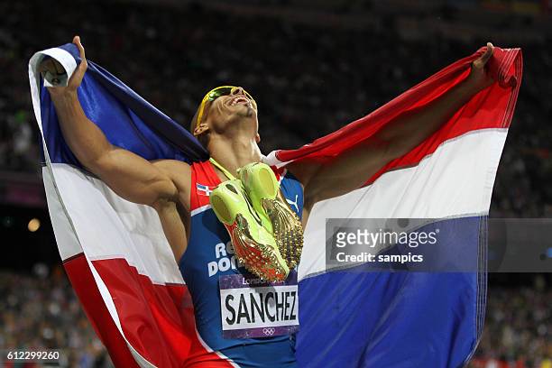 Meter Hürden Felix Sanchez DOM Leichtathletik athletics Olympische Sommerspiele in London 2012 Olympia olympic summer games london 2012