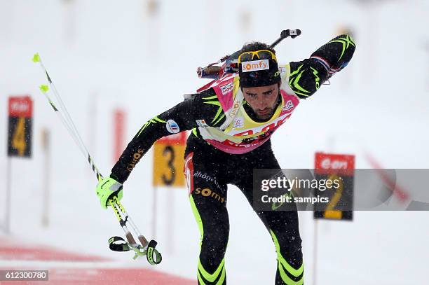 Martin Fourcade FRA Biathlon Weltcup Hochfilzen Saison 2013 / 2014