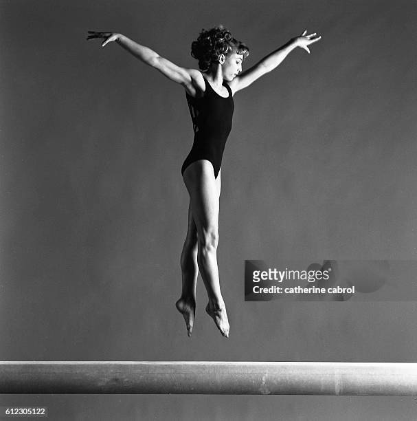 French gymnast Emilie Le Pennec.