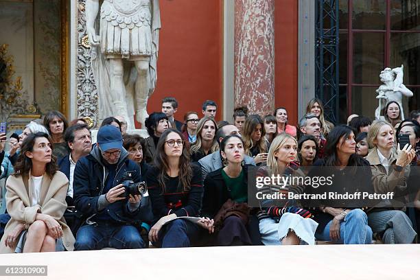 Mademoiselle Agnes Boulard, Loic Prigent, Granddaughters of Sonia Rykiel ; Salome Burstein, Tatiana Burstein and Lola Burstein, Emmanuelle Alt and...