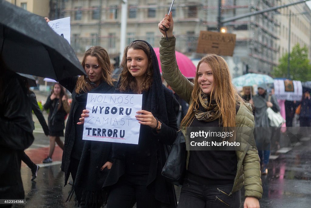 Women's Strike in Warsaw