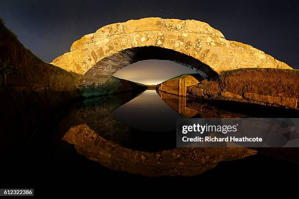 View of the Swilken Bridge on the 18th hole of The Old Course during a practise day for the Alfred Dunhill Links Championship at The Old Course on...