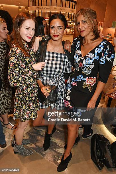 Martha Mackintosh, Anna Sheppard and Azzi Glasser attend the launch of "S&X Rankin", a new fragrance collaboration between photographer Rankin and...