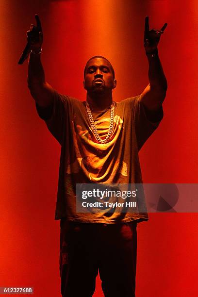 Kanye West performs during The Meadows Music & Arts Festival at Citi Field on October 2, 2016 in Queens, New York.