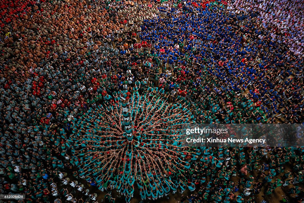 SPAIN-TARRAGONA-HUMAN TOWERS COMPETITION