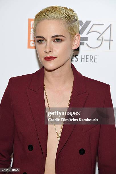 Actress Kristen Stewart attends the "Certain Women" premiere during the 54th New York Film Festival at Alice Tully Hall, Lincoln Center on October 3,...