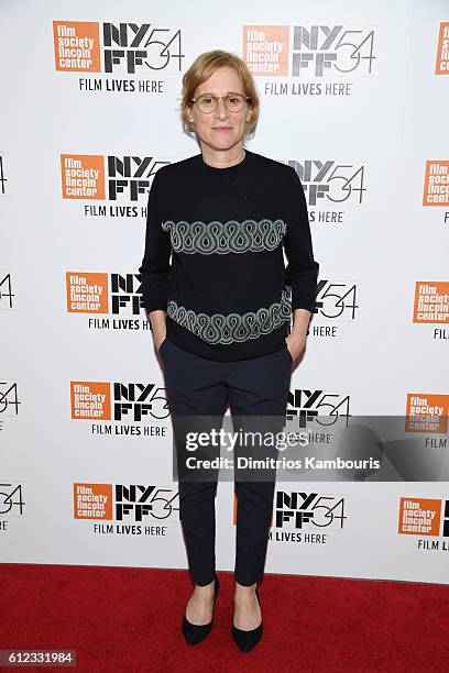 Director Kelly Reichardt attends the "Certain Women" premiere during the 54th New York Film Festival at Alice Tully Hall, Lincoln Center on October...