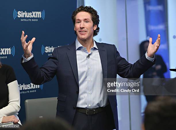 Joel Osteen participates in 'Joel Osteen Live' featuring Joel and Victoria Osteen with special guests Fr. Ed Leahy, A. J. Calloway and Matt and...