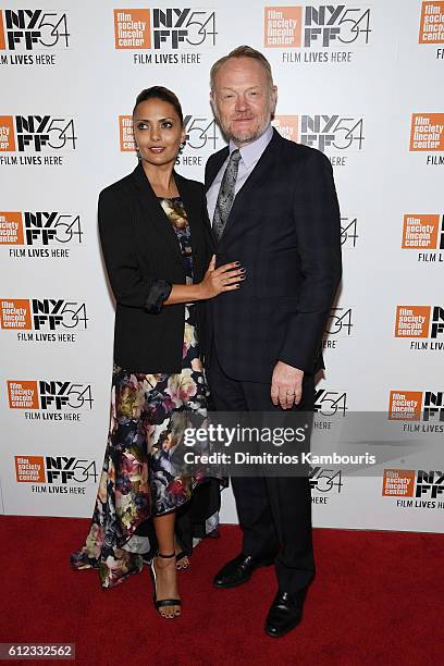 Actors Allegra Riggio and Jared Harris attend the "Certain Women" premiere during the 54th New York Film Festival at Alice Tully Hall, Lincoln Center...