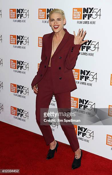 Actress Kristen Stewart attends the 54th New York Film Festival "Certain Women" premiere at Alice Tully Hall, Lincoln Center on October 3, 2016 in...
