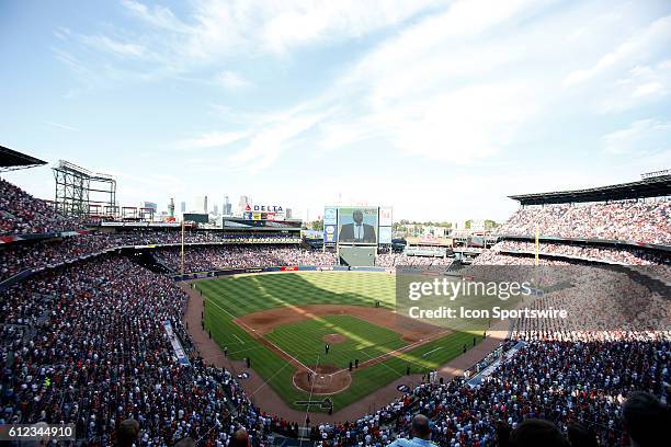 An overview of the MLB game between the Atlanta Braves and the Detroit Tigers at Turner Field in Atlanta, GA. This is the final game at Turner Field...