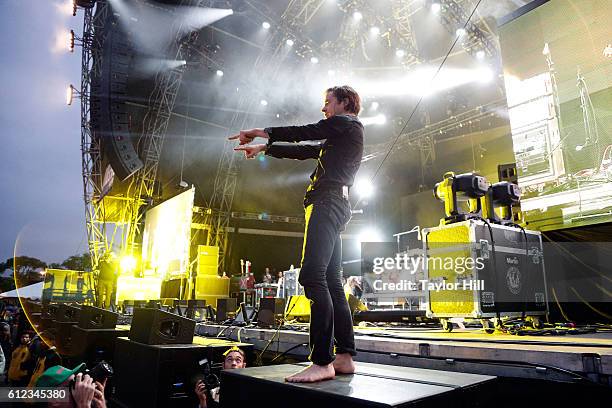 Matt Shultz of Cage the Elephant performs during the 2016 The Meadows Music & Arts Festival at Citi Field on October 2, 2016 in Queens, New York.