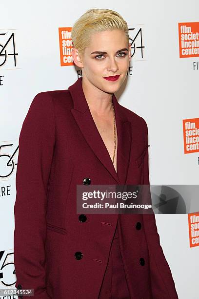 October 3: Kristen Stewart attends the 54th New York Film Festival - "Certain Women" Premiere at Alice Tully Hall on October 3, 2016 in New York City.