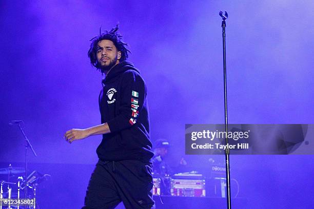 Cole performs during the 2016 The Meadows Music & Arts Festival at Citi Field on October 1, 2016 in Queens, New York.