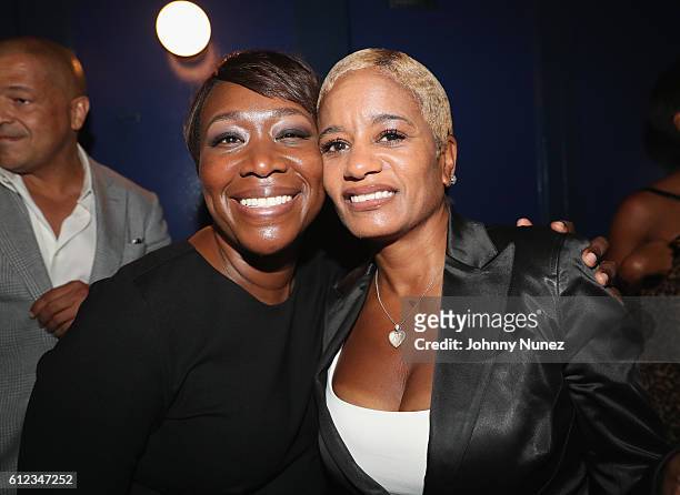 Tamron Hall and Rachel Noerdlinger attend Al Sharpton Surprise Birthday Party on October 3, 2016 in New York City.