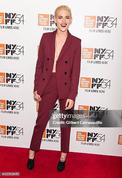 Actress Kristen Stewart attends the 'Certain Women' premiere during the 54th New York Film Festival at Alice Tully Hall, Lincoln Center on October 3,...