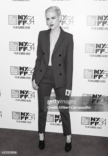 Actress Kristen Stewart attends the 'Certain Women' premiere during the 54th New York Film Festival at Alice Tully Hall, Lincoln Center on October 3,...