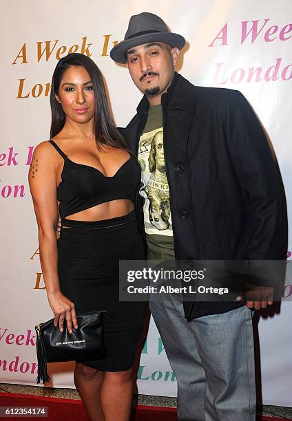 Actress Liana Mendoza and brother Adam Mendoza arrive for the Premiere Of Tanner Gordon Productions' "A Week In London" held at ArcLight Cinemas...