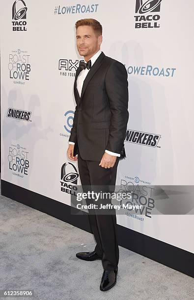 Actor/honoree Rob Lowe attends The Comedy Central Roast of Rob Lowe at Sony Studios on August 27, 2016 in Los Angeles, California.