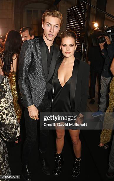 Lucky Blue Smith attends the L'Oreal Paris Gold Obsession Party at Hotel de la Monnaie on October 2, 2016 in Paris, France.