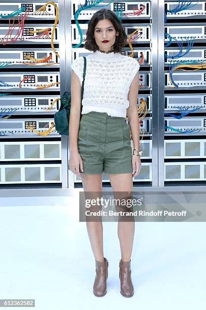 Alma Jodorowsky attends the Chanel show as part of the Paris Fashion Week Womenswear Spring/Summer 2017 on October 4, 2016 in Paris, France.