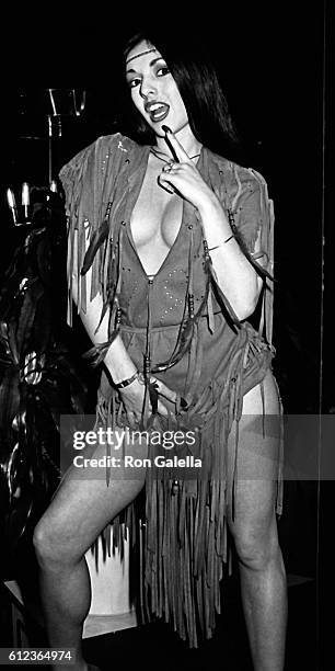 Hyapatia Lee attends Eighth Annual Erotic Film Awards on March 14, 1984 at the Ambassador Hotel in Los Angeles, California.