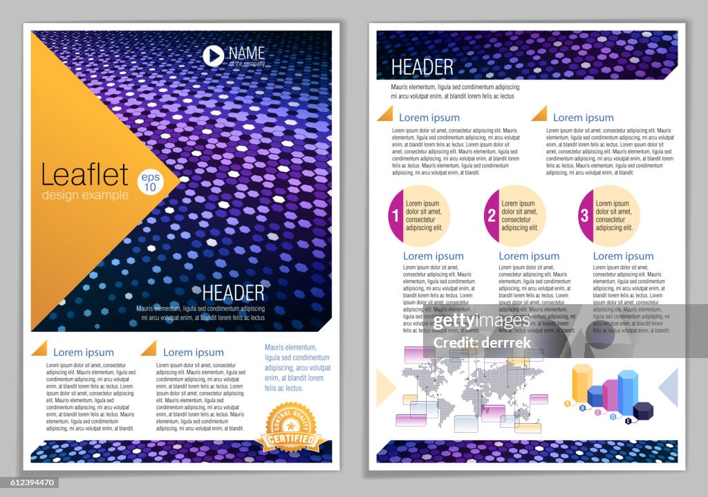 Leaflet Examples Readable Leaflet Design Example High-Res Vector Graphic - Getty Images