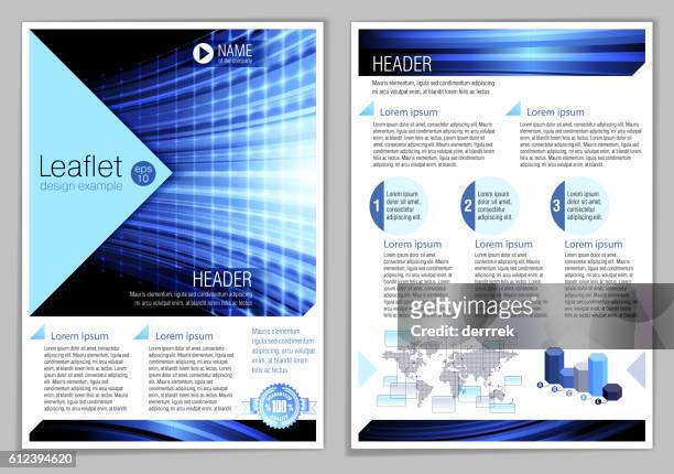 leaflet design example - kontrol magazine presents blue kimbles media watch party stock illustrations