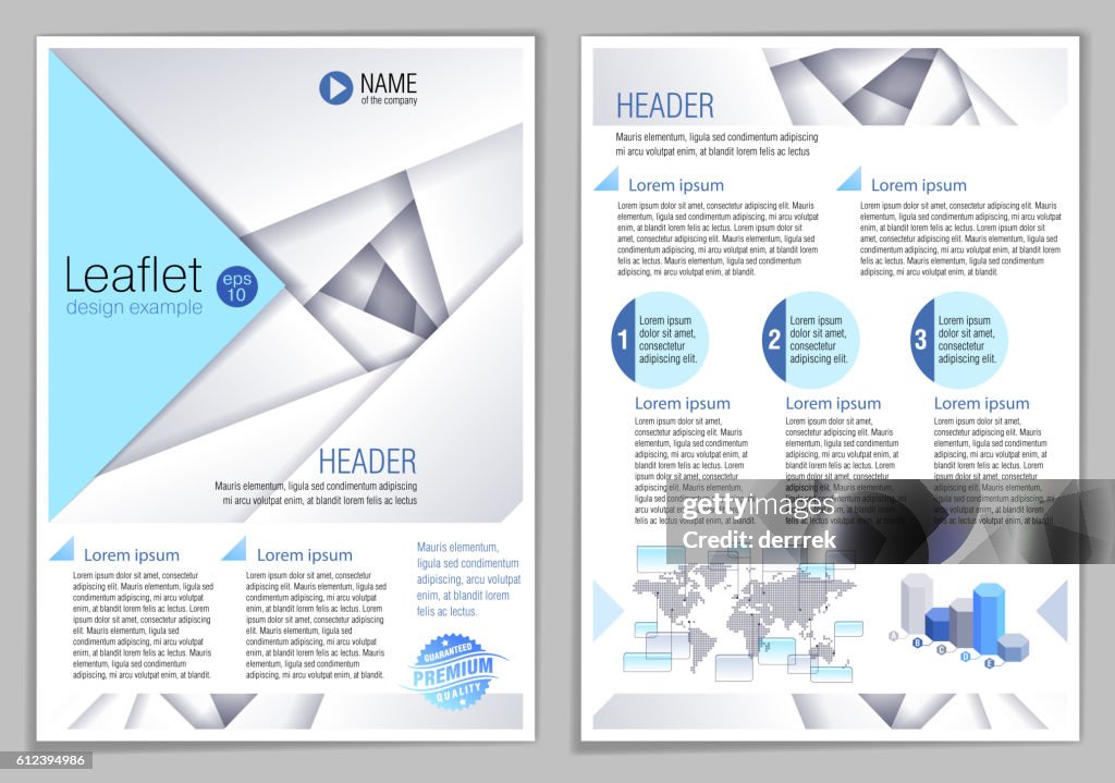 Leaflet Design Example High-Res Vector Graphic - Getty Images