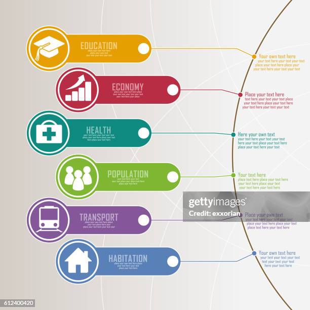 infographic tag - train signal stock illustrations