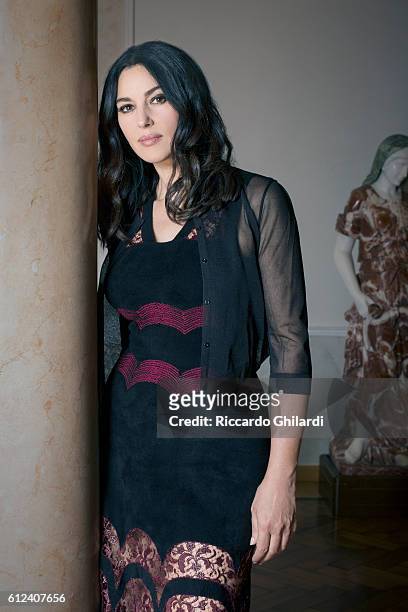 Actress Monica Bellucci is photographed for Self Assignment on September 9 2016 in Venice, Italy.